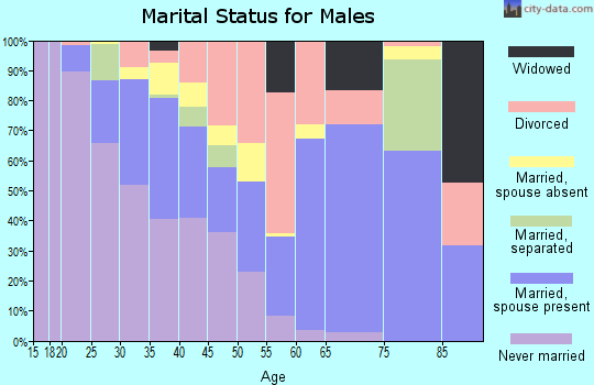Zip code 99664 marital status for males