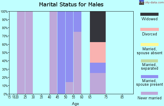 Zip code 99670 marital status for males