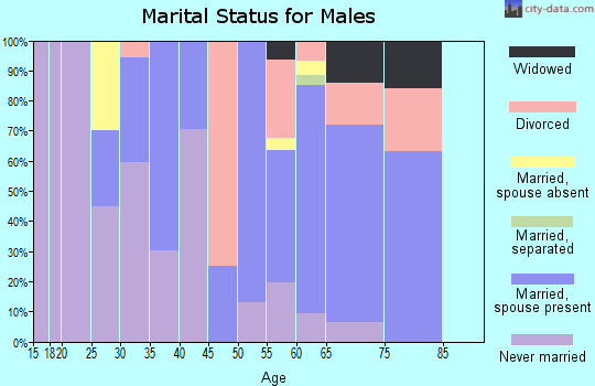 Zip code 99674 marital status for males