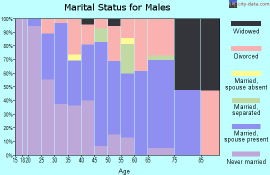 Zip code 99824 marital status for males