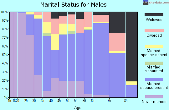 Zip code 99835 marital status for males