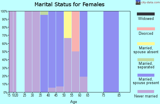 Zip code 01467 marital status for females