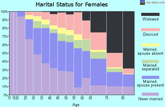 Zip code 02128 marital status for females