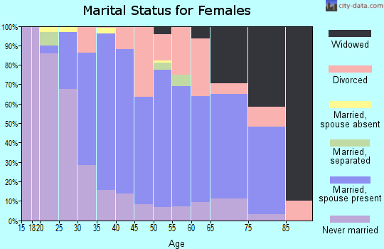 Zip code 02382 marital status for females