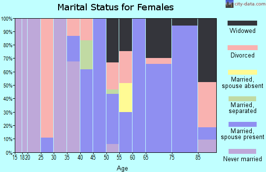Zip code 02539 marital status for females