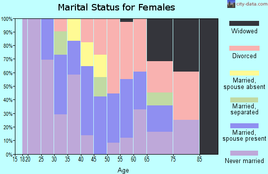 Zip code 03101 marital status for females