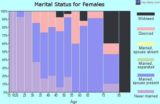 Zip code 03240 marital status for females