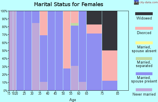Zip code 03462 marital status for females