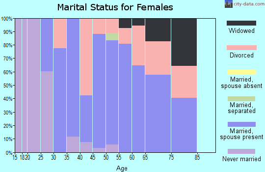 Zip code 04021 marital status for females