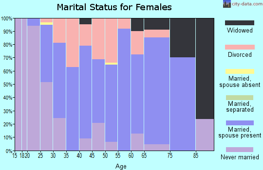 Zip code 04048 marital status for females