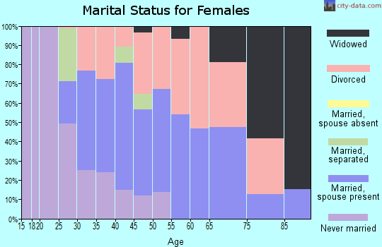 Zip code 04068 marital status for females