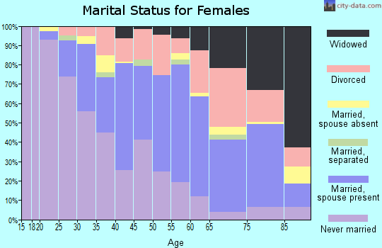 Zip code 04102 marital status for females