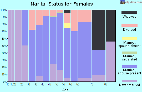 Zip code 04258 marital status for females