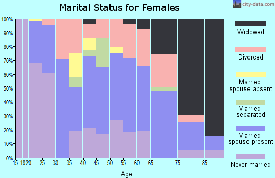 Zip code 04276 marital status for females