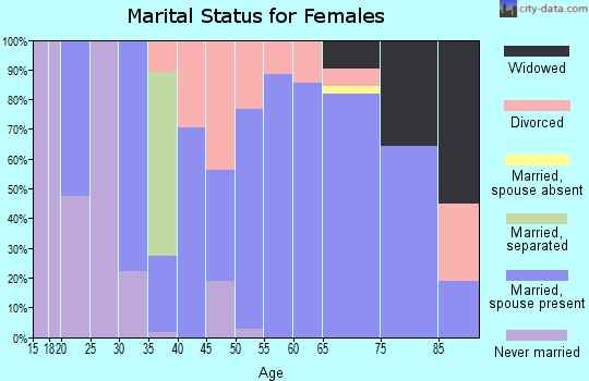 Zip code 04462 marital status for females