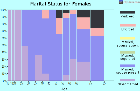 Zip code 04472 marital status for females