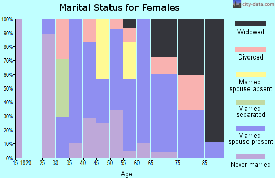 Zip code 04548 marital status for females
