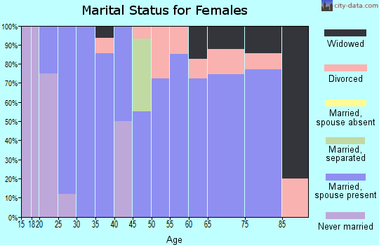 Zip code 04617 marital status for females