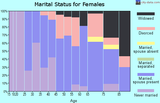 Zip code 04640 marital status for females
