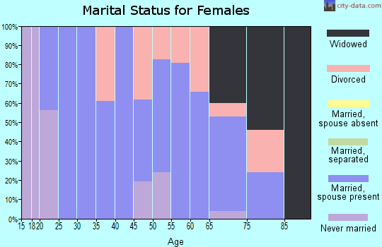 Zip code 04643 marital status for females