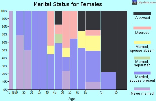 Zip code 04648 marital status for females