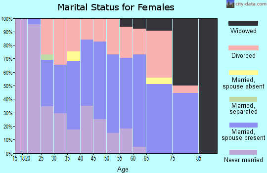 Zip code 04667 marital status for females