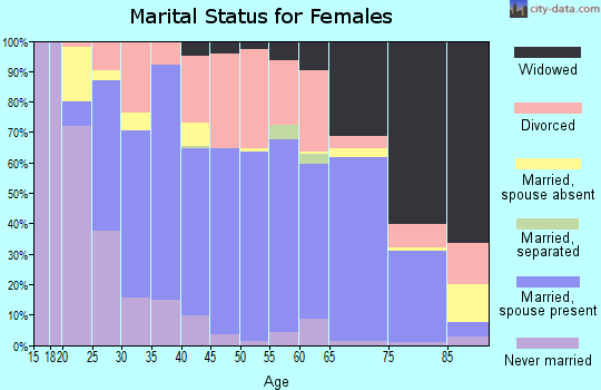 Zip code 04736 marital status for females
