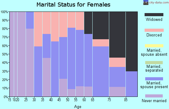 Zip code 04742 marital status for females