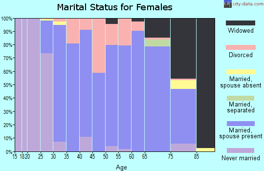 Zip code 04743 marital status for females