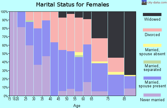 Zip code 04841 marital status for females