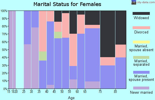 Zip code 04856 marital status for females