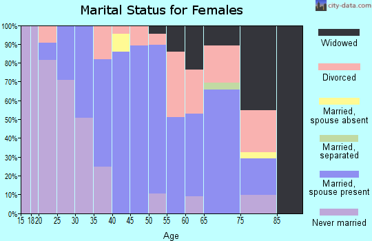 Zip code 04858 marital status for females