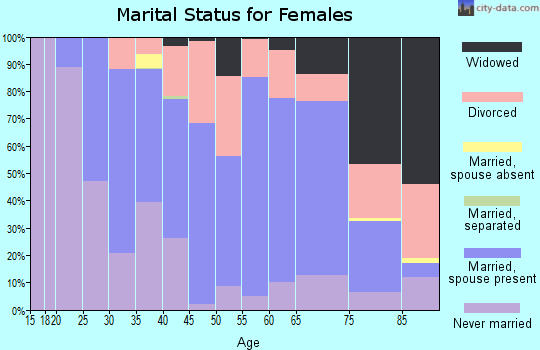 Zip code 04938 marital status for females