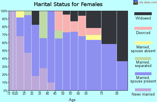 Zip code 04939 marital status for females