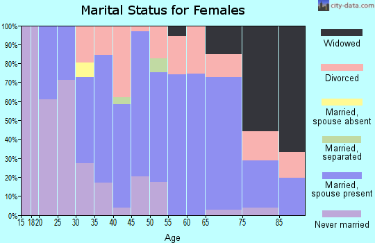 Zip code 04952 marital status for females