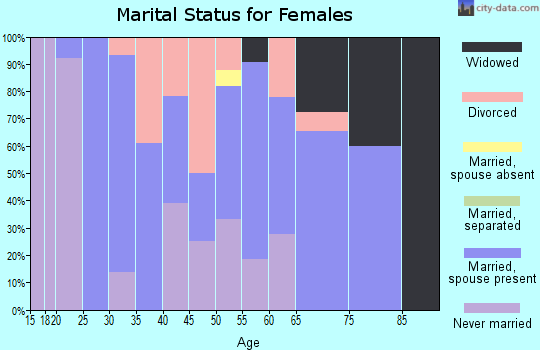 Zip code 04978 marital status for females