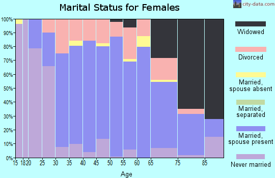 Zip code 06078 marital status for females