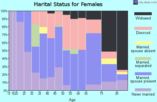 Zip code 06260 marital status for females