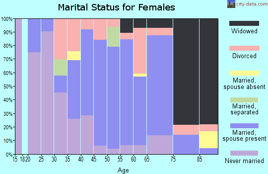 Zip code 06412 marital status for females