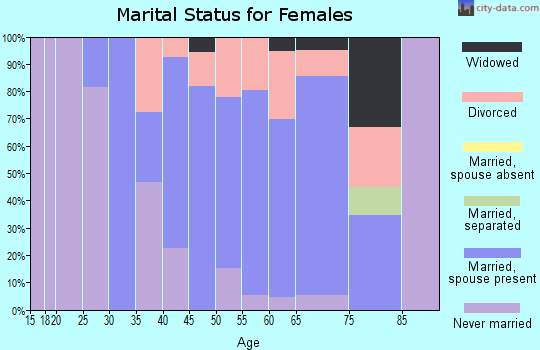Zip code 06417 marital status for females