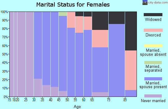 Zip code 06419 marital status for females