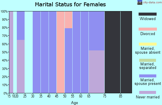 Zip code 06755 marital status for females