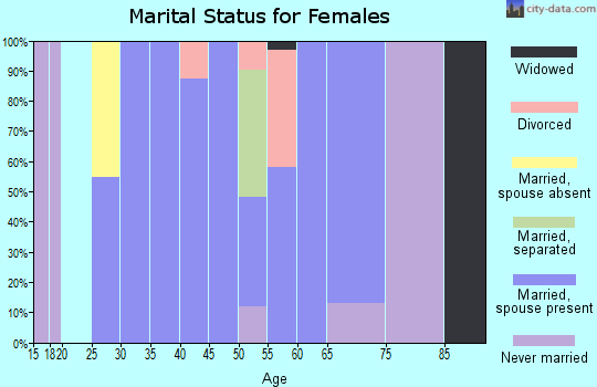 Zip code 06778 marital status for females
