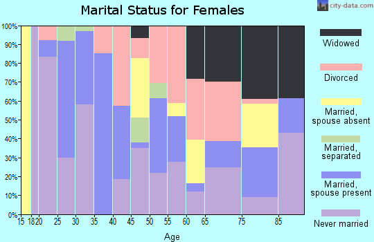 Zip code 06901 marital status for females