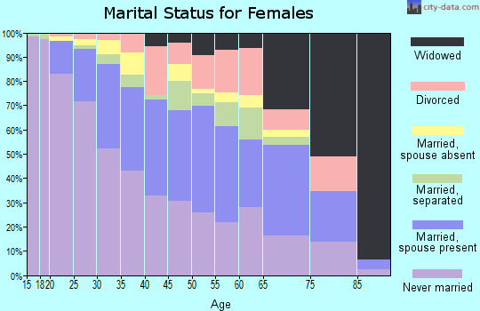 Zip code 07206 marital status for females