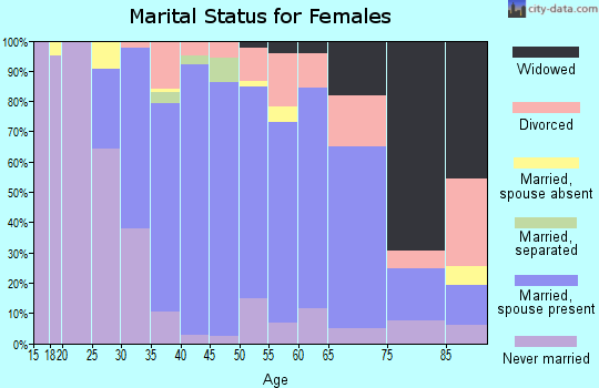 Zip code 07480 marital status for females