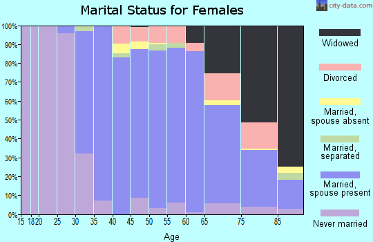 Zip code 07733 marital status for females