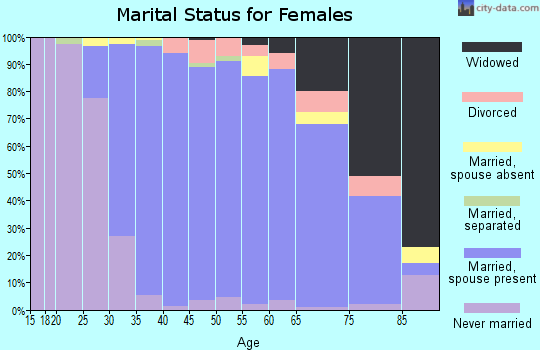 Zip code 07746 marital status for females