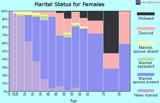 Zip code 07843 marital status for females