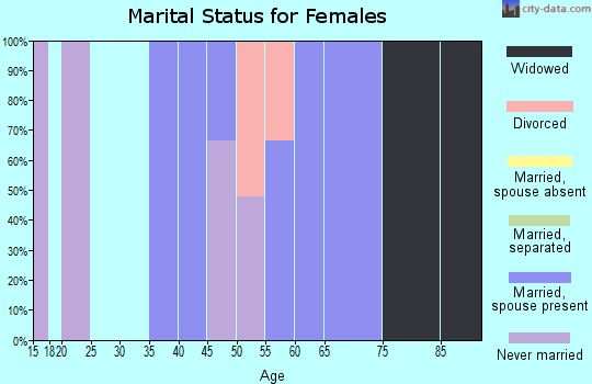 Zip code 07878 marital status for females